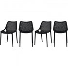 Meridian Furniture Mykonos Outdoor Patio Dining Chair - Black - Outdoor Furniture