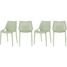 Meridian Furniture Mykonos Outdoor Patio Dining Chair - Mint - Outdoor Furniture
