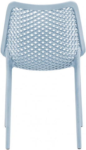 Meridian Furniture Mykonos Outdoor Patio Dining Chair - Sky Blue - Outdoor Furniture