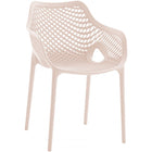 Meridian Furniture Mykonos Outdoor Patio Arm Dining Chair - Outdoor Furniture