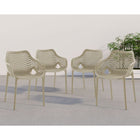 Meridian Furniture Mykonos Outdoor Patio Arm Dining Chair - Outdoor Furniture