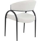 Meridian Furniture Privet Linen-Like Dining Chair - Black Finish - Dining Chairs