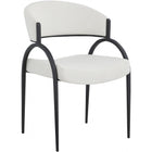 Meridian Furniture Privet Linen-Like Dining Chair - Black Finish - Dining Chairs