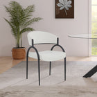 Meridian Furniture Privet Linen-Like Dining Chair - Black Finish - Dining Chairs