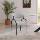 Meridian Furniture Privet Linen-Like Dining Chair - Black Finish - Dining Chairs