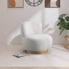 Meridian Furniture Calais Boucle Fabric Accent Chair - Natural - Chairs