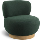 Meridian Furniture Calais Boucle Fabric Accent Chair - Natural - Green - Chairs