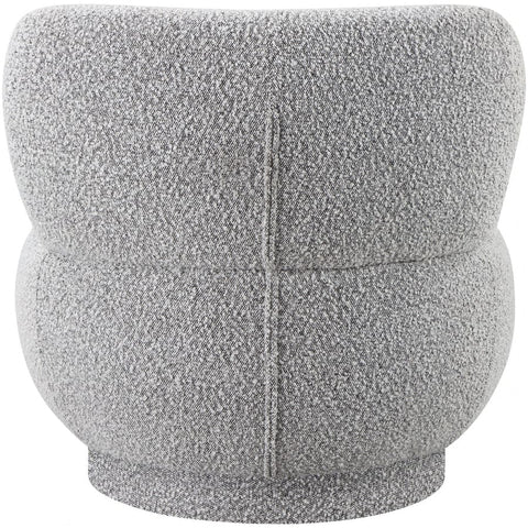 Meridian Furniture Calais Boucle Fabric Accent Chair - Grey - Chairs