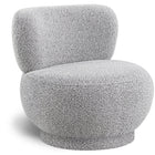 Meridian Furniture Calais Boucle Fabric Accent Chair - Grey - Chairs