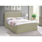 Meridian Furniture Tess Velvet Bed - Queen - Bedroom Beds
