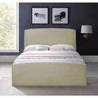 Meridian Furniture Tess Velvet Bed - Queen - Bedroom Beds