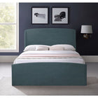Meridian Furniture Tess Velvet Bed - Queen - Bedroom Beds