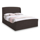 Meridian Furniture Tess Velvet Bed - Queen - Brown - Bedroom Beds
