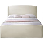 Meridian Furniture Tess Velvet Bed - Queen - Bedroom Beds