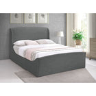 Meridian Furniture Tess Velvet Bed - Queen - Bedroom Beds