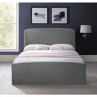 Meridian Furniture Tess Velvet Bed - Queen - Bedroom Beds