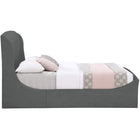 Meridian Furniture Tess Velvet Bed - Queen - Bedroom Beds