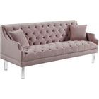 Meridian Furniture Roxy Velvet Sofa - Pink - Sofas