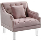 Meridian Furniture Roxy Velvet Chair - Pink - Chairs
