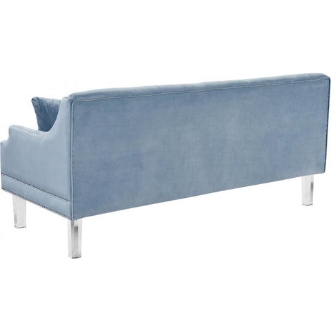 Meridian Furniture Roxy Velvet Sofa - Sky Blue - Sofas