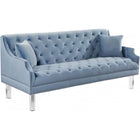 Meridian Furniture Roxy Velvet Sofa - Sky Blue - Sofas