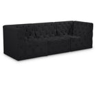 Meridian Furniture Tuft Velvet Modular 99 Sofa - Black - Sofas