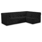 Meridian Furniture Tuft Velvet Modular Sectional 4A - Black - Sofas
