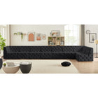 Meridian Furniture Tuft Velvet Modular Sectional 8C - Sofas