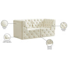 Meridian Furniture Tuft Velvet Modular 70 Sofa - Sofas