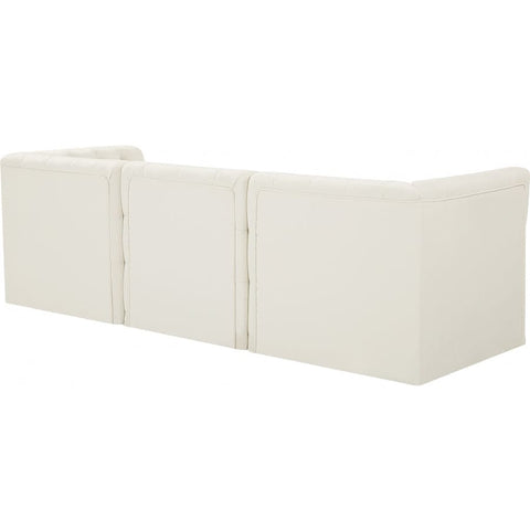 Meridian Furniture Tuft Velvet Modular 99 Sofa - Cream - Sofas