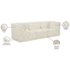 Meridian Furniture Tuft Velvet Modular 99 Sofa - Sofas