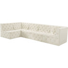 Meridian Furniture Tuft Velvet Modular Sectional 5A - Sofas