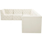 Meridian Furniture Tuft Velvet Modular Sectional 6A - Sofas