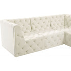 Meridian Furniture Tuft Velvet Modular Sectional 6B - Sofas