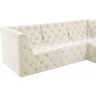 Meridian Furniture Tuft Velvet Modular Sectional 8A - Sofas