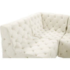 Meridian Furniture Tuft Velvet Modular Sectional 8B