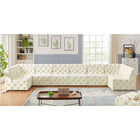 Meridian Furniture Tuft Velvet Modular Sectional 8B