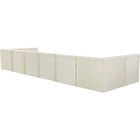 Meridian Furniture Tuft Velvet Modular Sectional 8B
