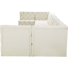 Meridian Furniture Tuft Velvet Modular Sectional 8B