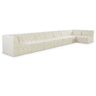 Meridian Furniture Tuft Velvet Modular Sectional 8C - Cream - Sofas