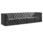 Meridian Furniture Tuft Velvet Modular 128 Sofa - Grey - Sofas