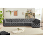 Meridian Furniture Tuft Velvet Modular Sectional 6C - Sofas