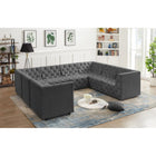 Meridian Furniture Tuft Velvet Modular Sectional 8A - Sofas