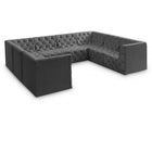 Meridian Furniture Tuft Velvet Modular Sectional 8A - Grey - Sofas