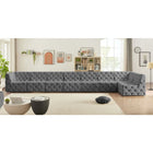 Meridian Furniture Tuft Velvet Modular Sectional 8C - Sofas