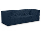 Meridian Furniture Tuft Velvet Modular 99 Sofa - Navy - Sofas