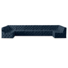 Meridian Furniture Tuft Velvet Modular Sectional 8B - Navy