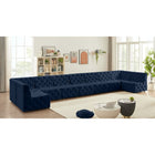 Meridian Furniture Tuft Velvet Modular Sectional 9A - Sofas
