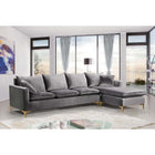 Meridian Furniture Naomi Velvet Reversible Sectional - Sofas
