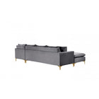 Meridian Furniture Naomi Velvet Reversible Sectional - Sofas